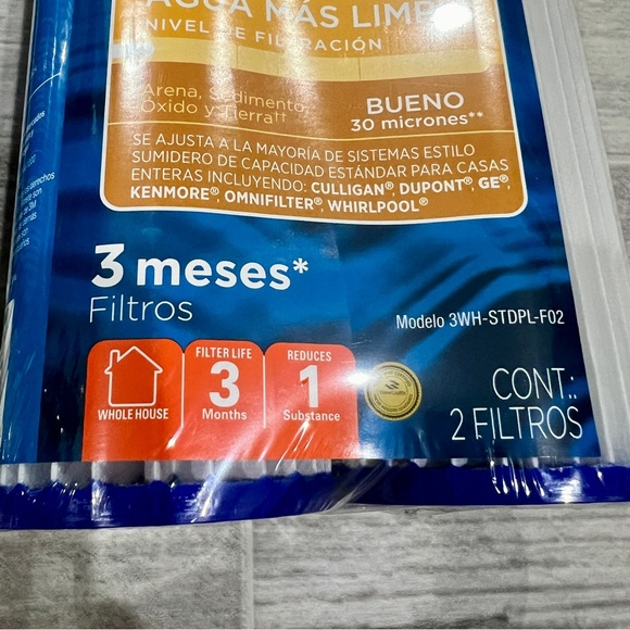 Lot Of 2 Packs Filtrete 3WH-STDPL-F02 For 3WH-STD-S01 Systems (4 Filters Total) - Picture 2 of 11